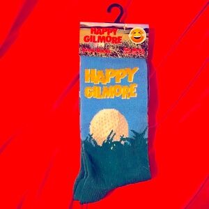 ✨BNWT LICENSED by Universal Happy Gilmore⛳️ Crew Socks for men's shoe sizes 6-12